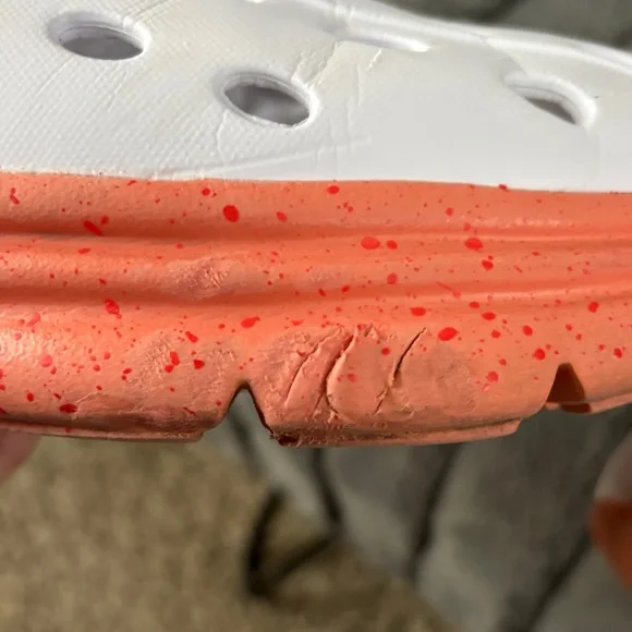 KANE recovery, shoes White and Coral Slip-On Shoes SZ 12 - Picture 12 of 14